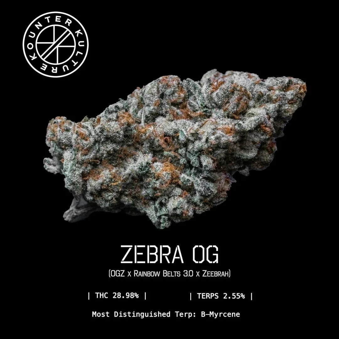 Kounter Kulture | OG Zebra | 3.5g
