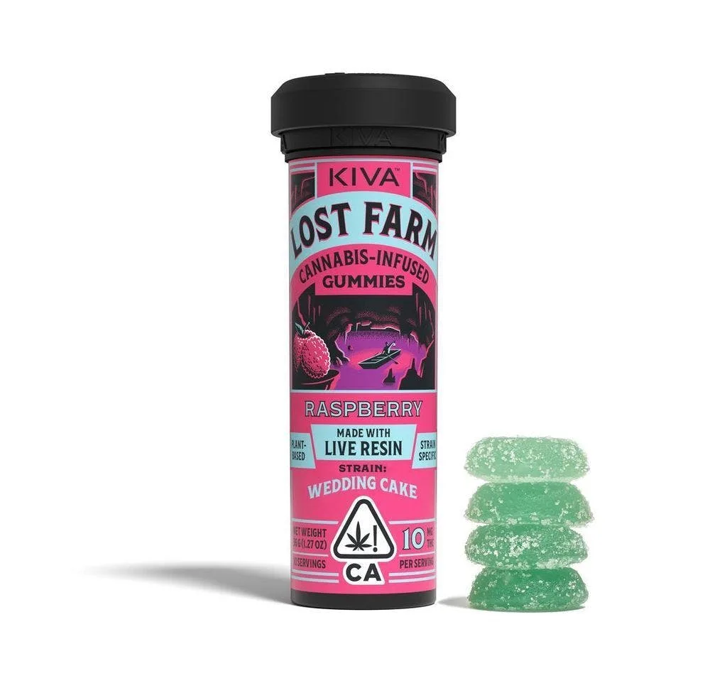Lost Farm Raspberry Wedding Cake Gummies 100mg