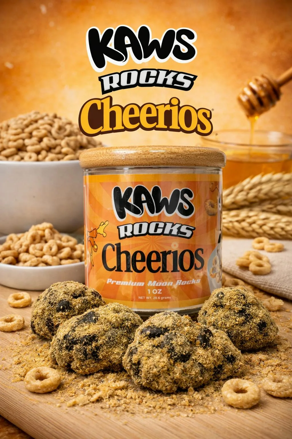 KAWS ROCKS | CHEERIOS (1OZ MOONROCKS)