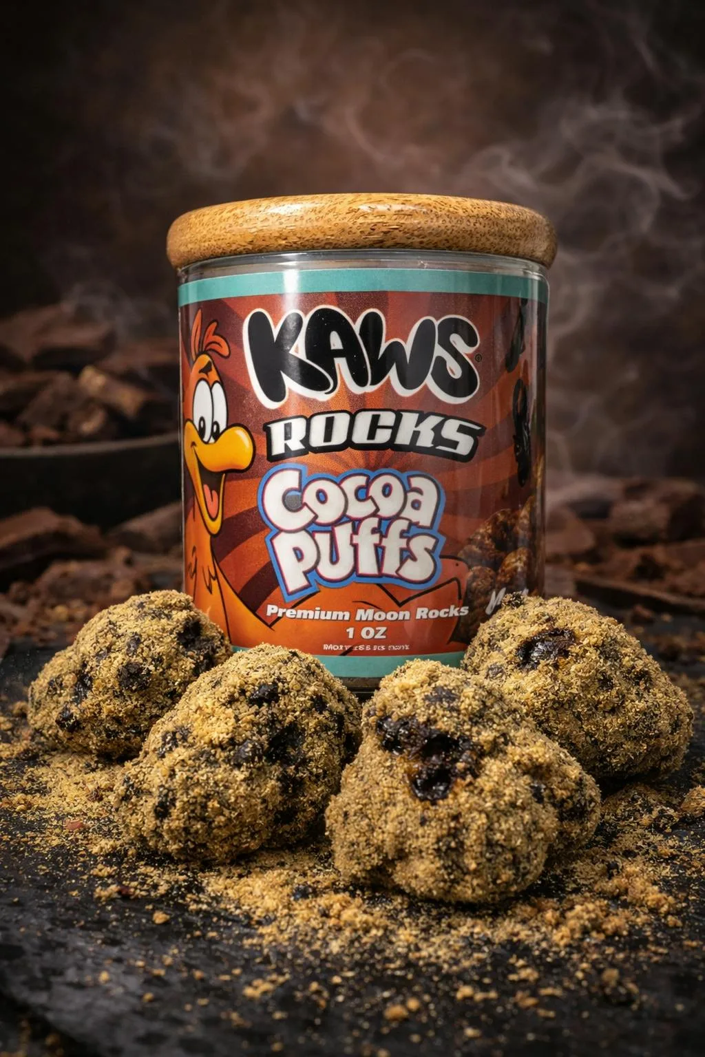 KAWS ROCKS | COCOA PUFFS (1OZ MOONROCKS)