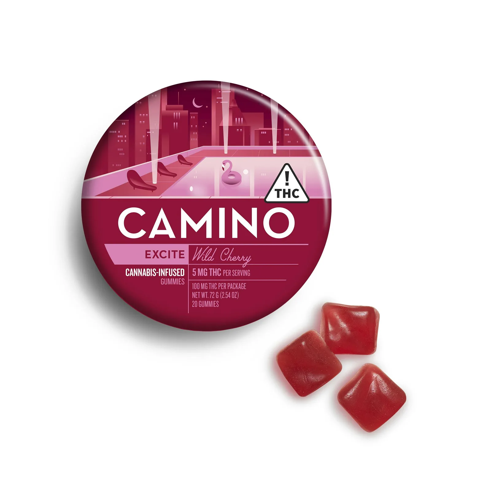 Camino - Wild Cherry Gummies 20pk (100MG)