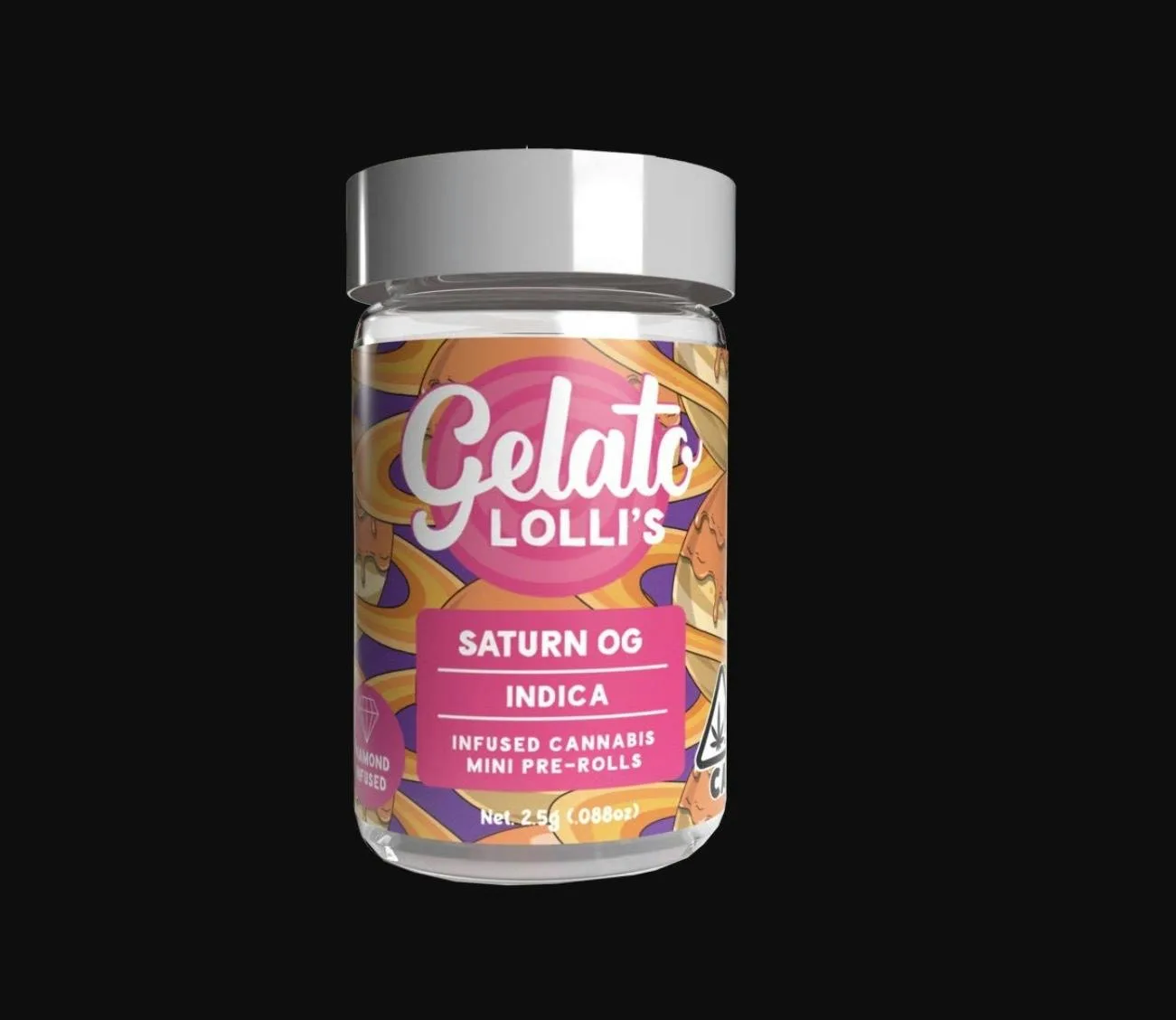 Saturn OG [.6g] Lolli's Infused Cannabis Mini Pre-rolls (5 Pack)