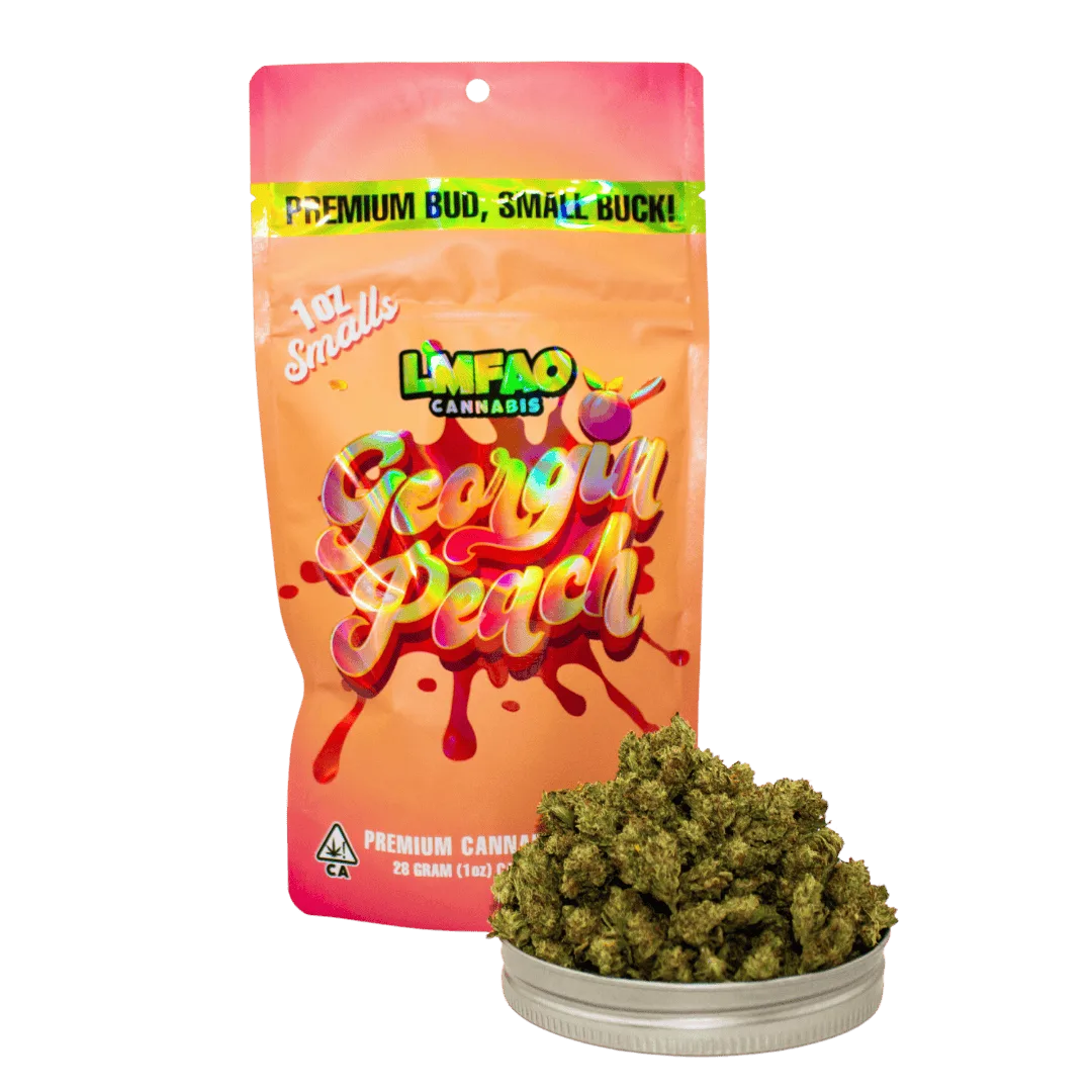 LMFAO- 28g Smalls- Georgia Peach- Indica