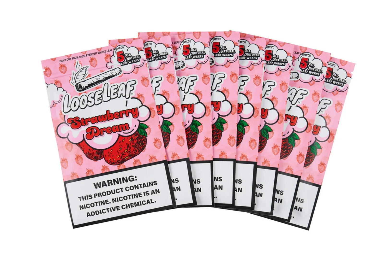 LooseLeaf Blunt Wraps Strawberry Dream Leaf 5pk