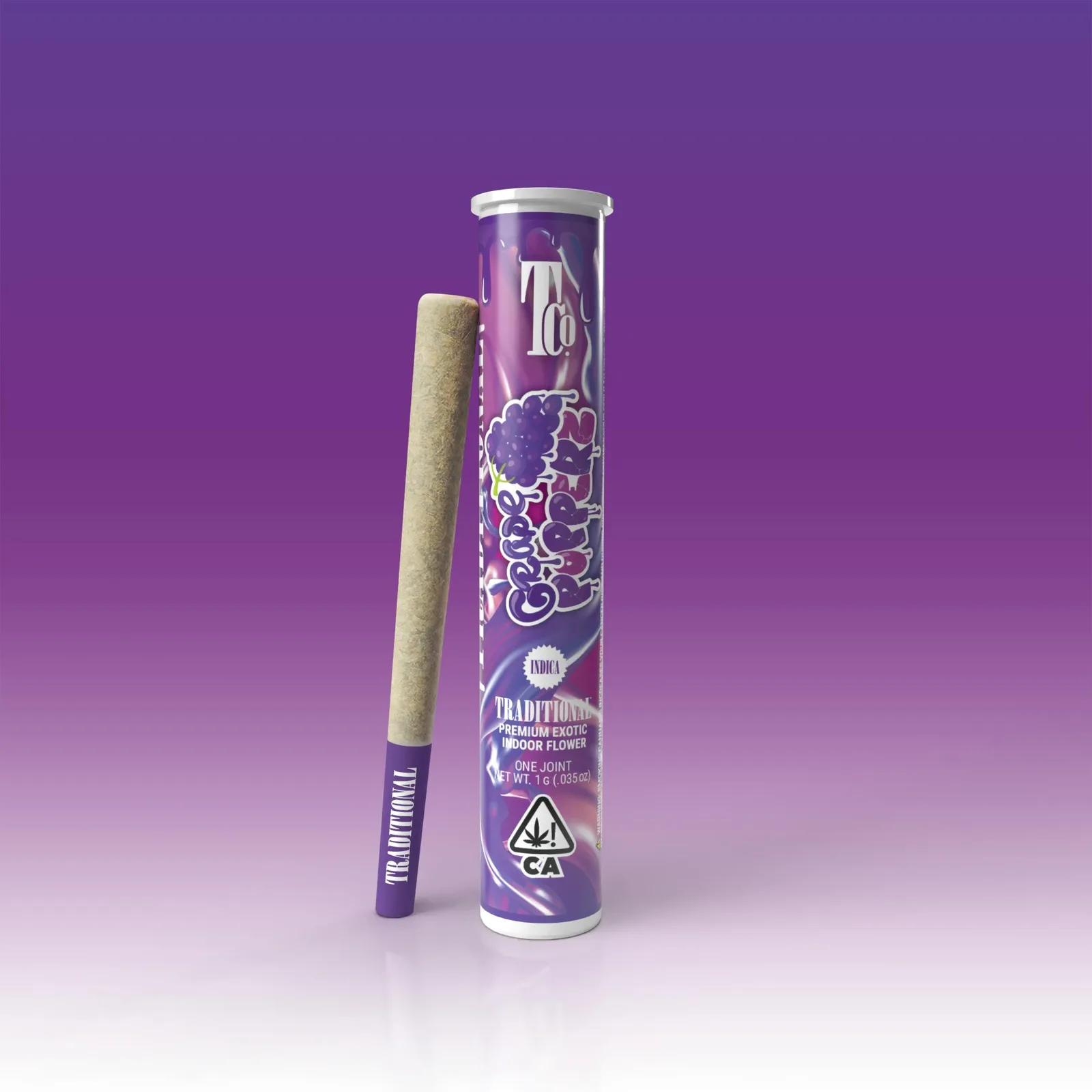 Traditional - Grape Popperz Pre-Roll 1g