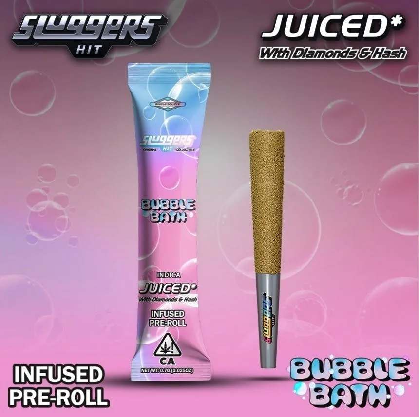 Sluggers - Bubble Bath - .7g Infused Pre Roll - Single