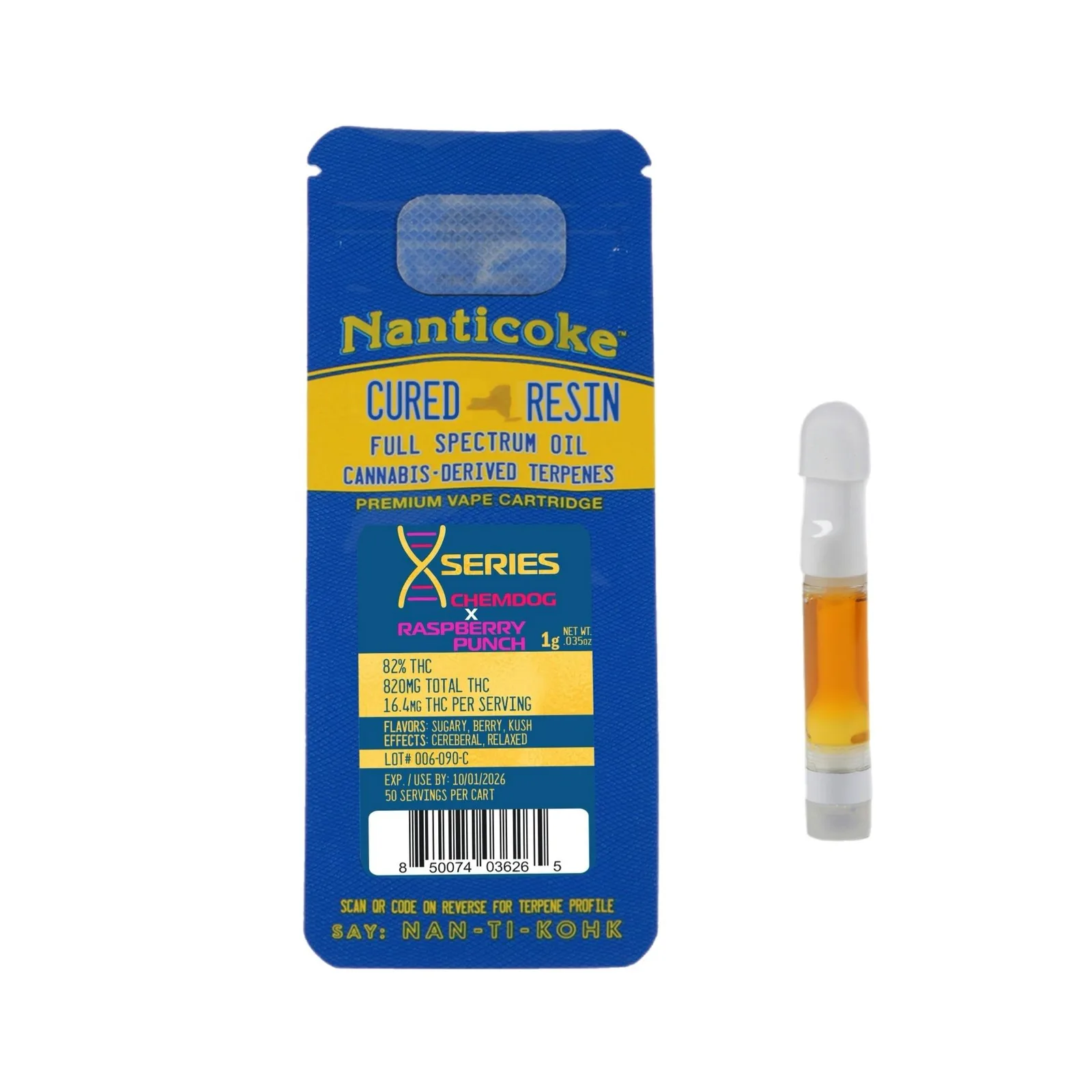 NANTICOKE - RASPBERRY PUNCH X CHEMDOG - 1G CART