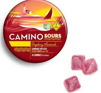 CAMINO - RASPBERRY LEMONADE SOURS (10PK/100MG) GUMMIES [H]