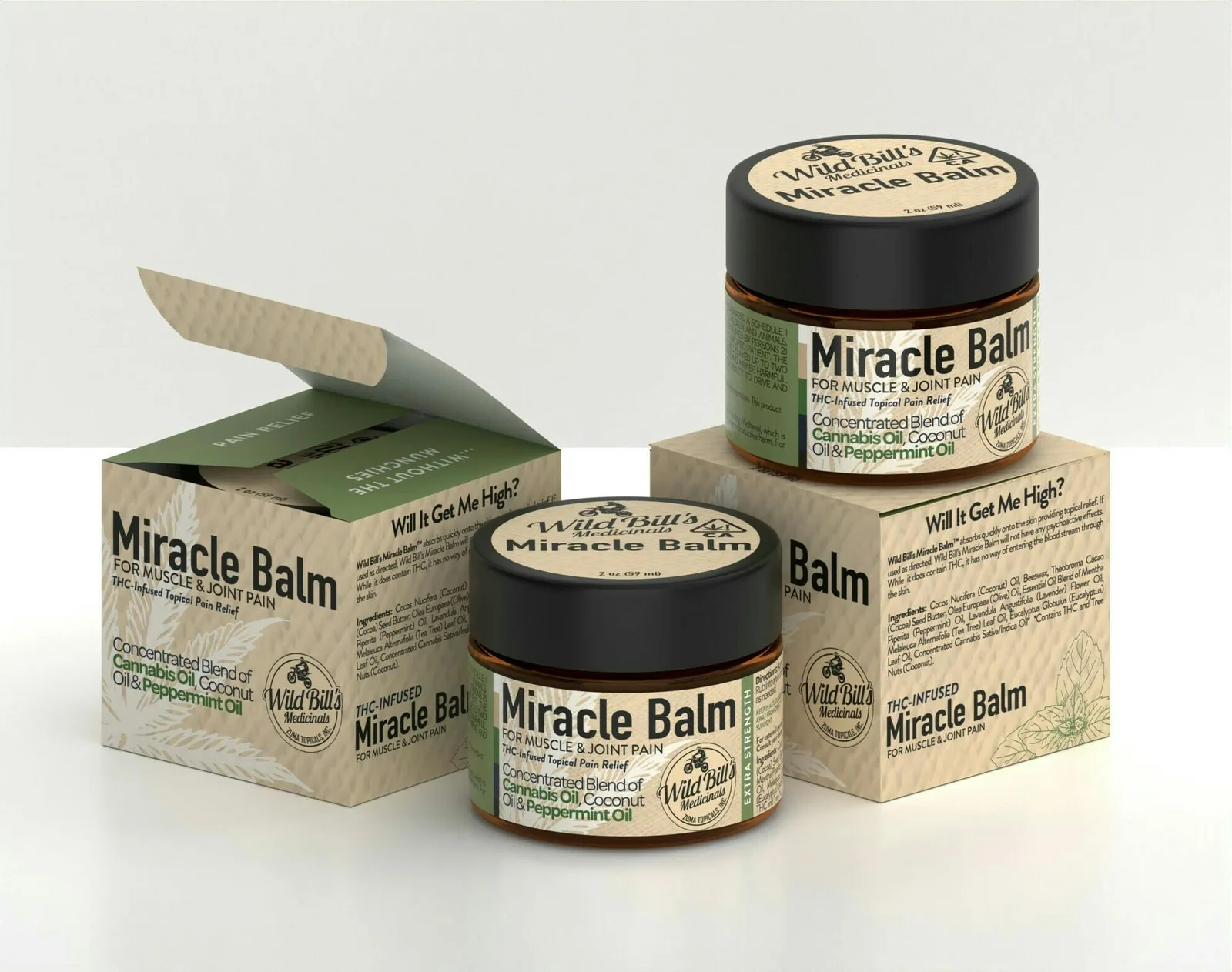 Wild Bill's Miracle Balm 600mg THC / 2oz