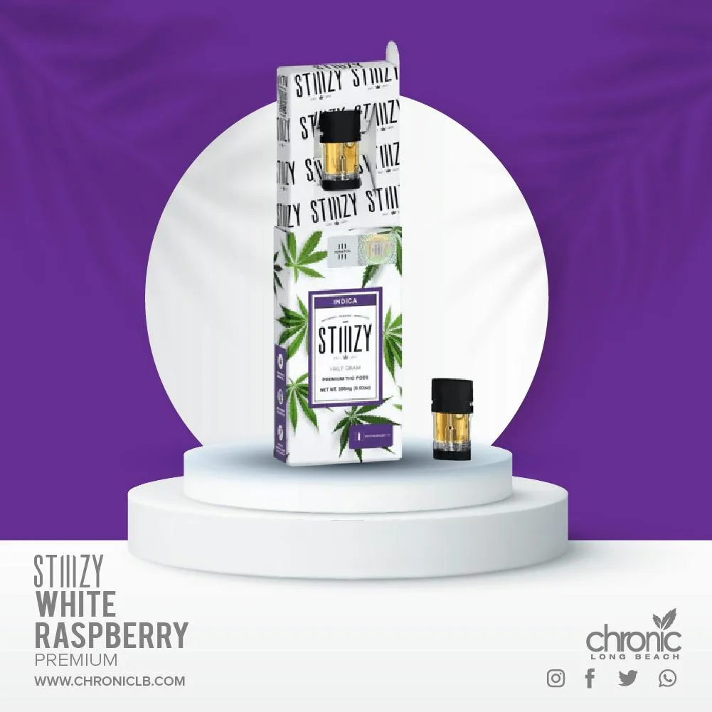 STIIIZY - White Raspberry - 0.5g - Vape