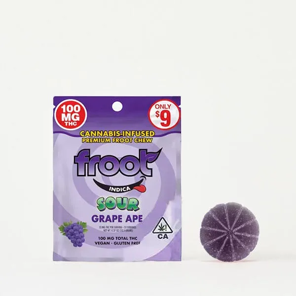 Froot - Sour Gummy - Grape 100mg