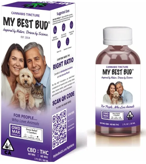 OMD - MAX 1:1 CBD:THC (30ML) MY BEST BUD
