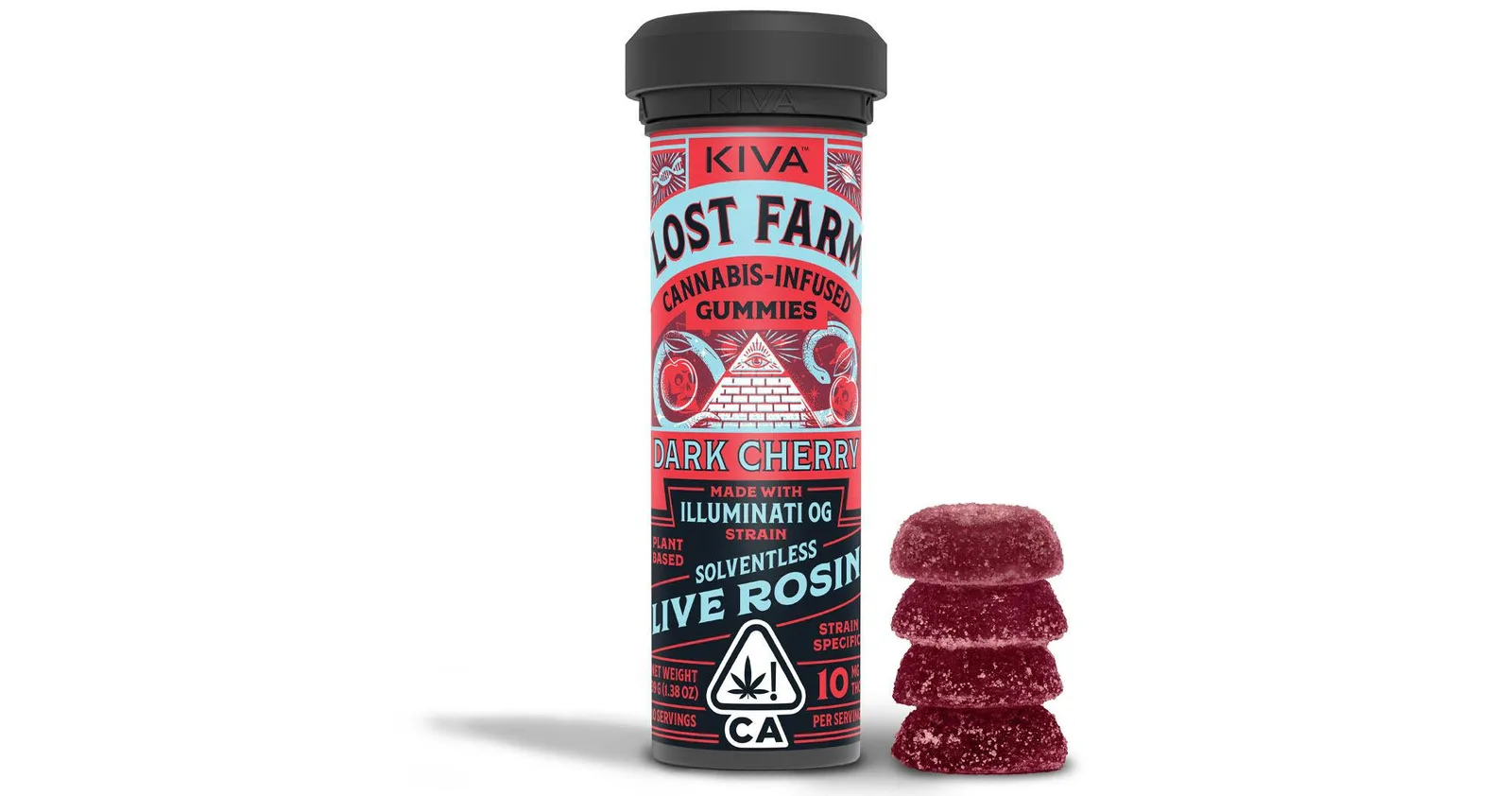 Lost Farm - Dark Cherry Illuminati OG Live Rosin Gummies 100mg (I)