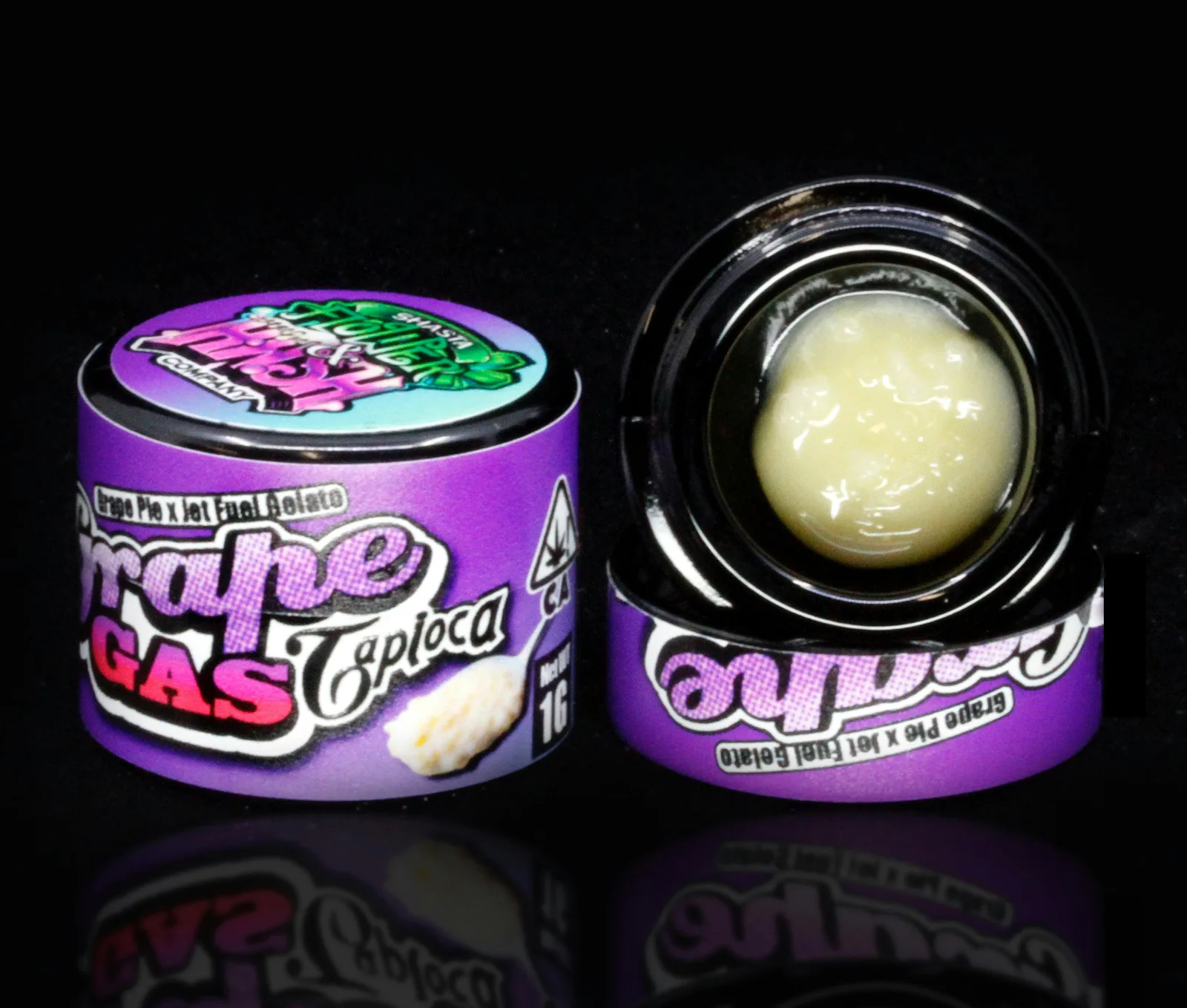 Shasta Hash Co. Grape Gas T1 Solventless Tapioca 1g