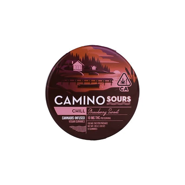 CAMINO: SOURS STRAWBERRY SUNSET 100MG 10 PACK