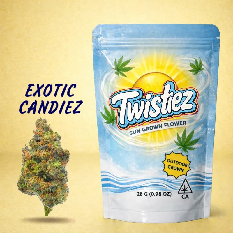 Exotic Candiez - SunGrown Flower - 28g - Hybrid - New Drop