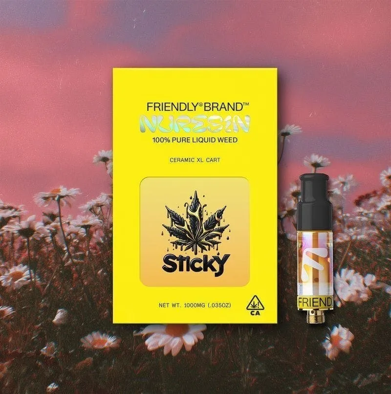 Friendly Brand x Sticky | Pink Lambo | Live Nuresin Cartridge | 1g