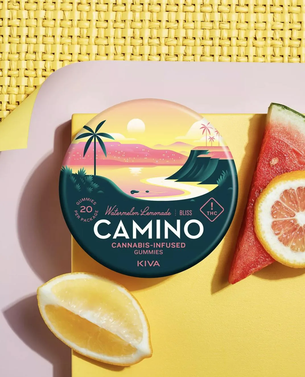 Camino | Watermelon Lemonade Gummies | 1000mg | 20ct | 50mg/ea