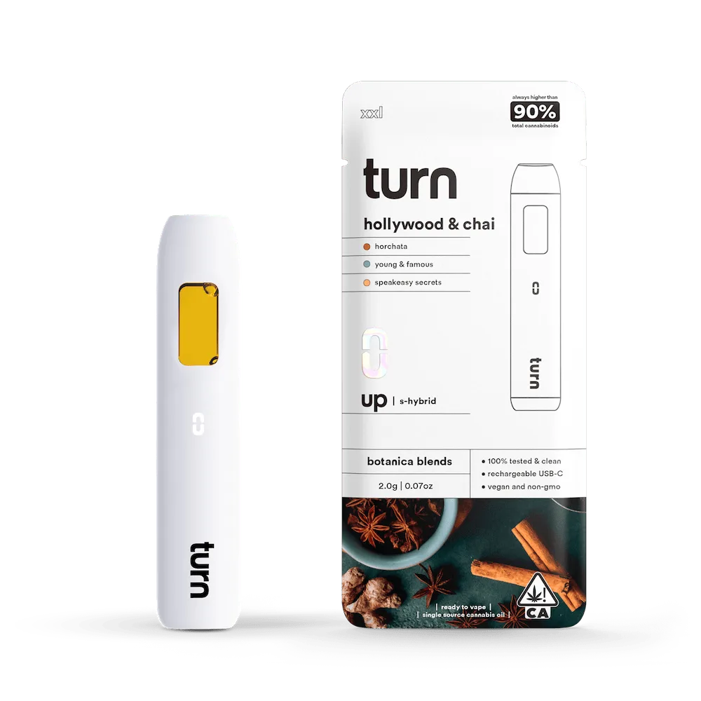 turn | Hollywood & Chai | Disposable | 2g
