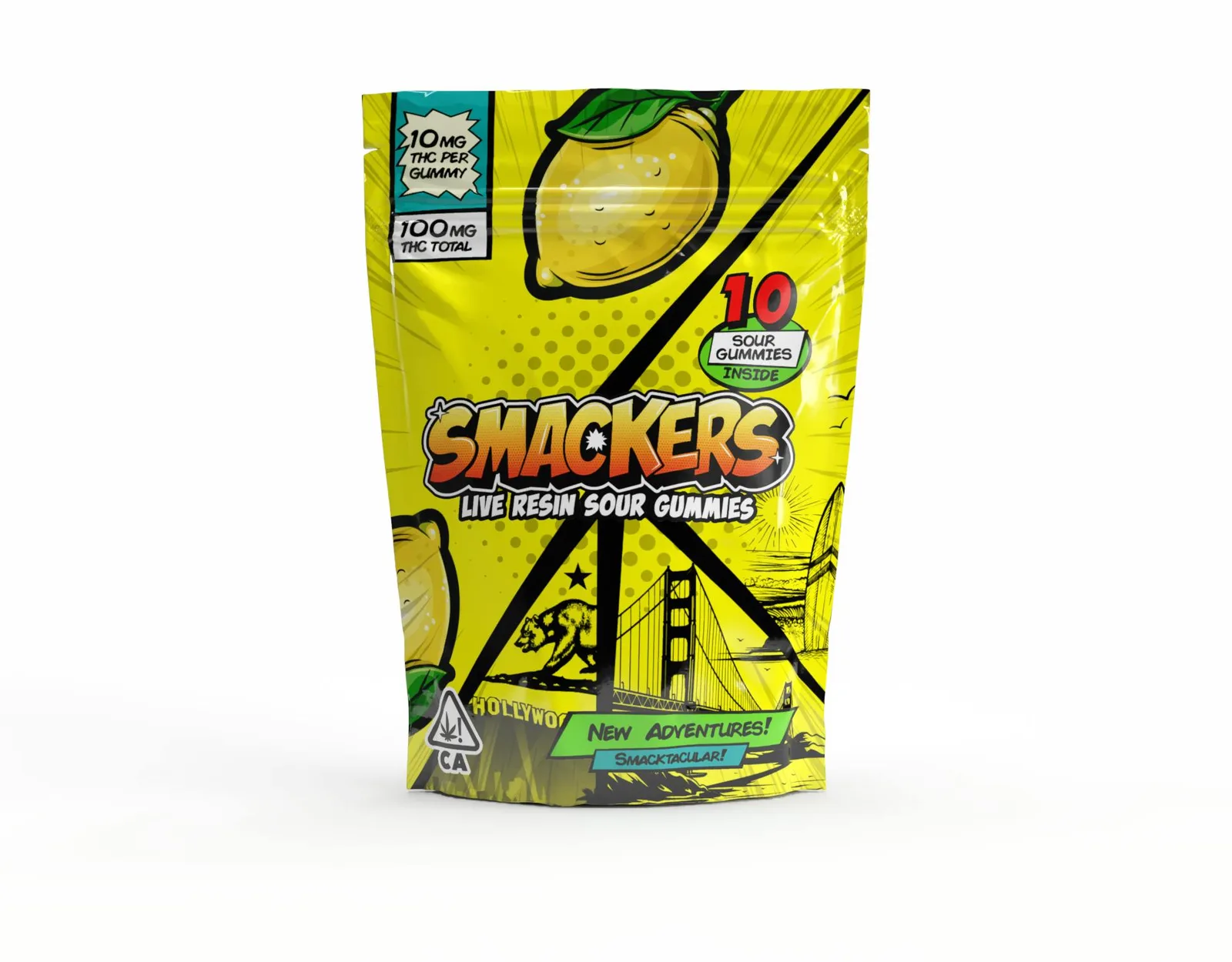 Smackers LR Gummies Lemon 100mg
