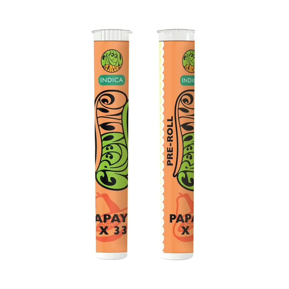 Papaya X 33 - Indoor Flower Pre-Roll - Indica - 1g
