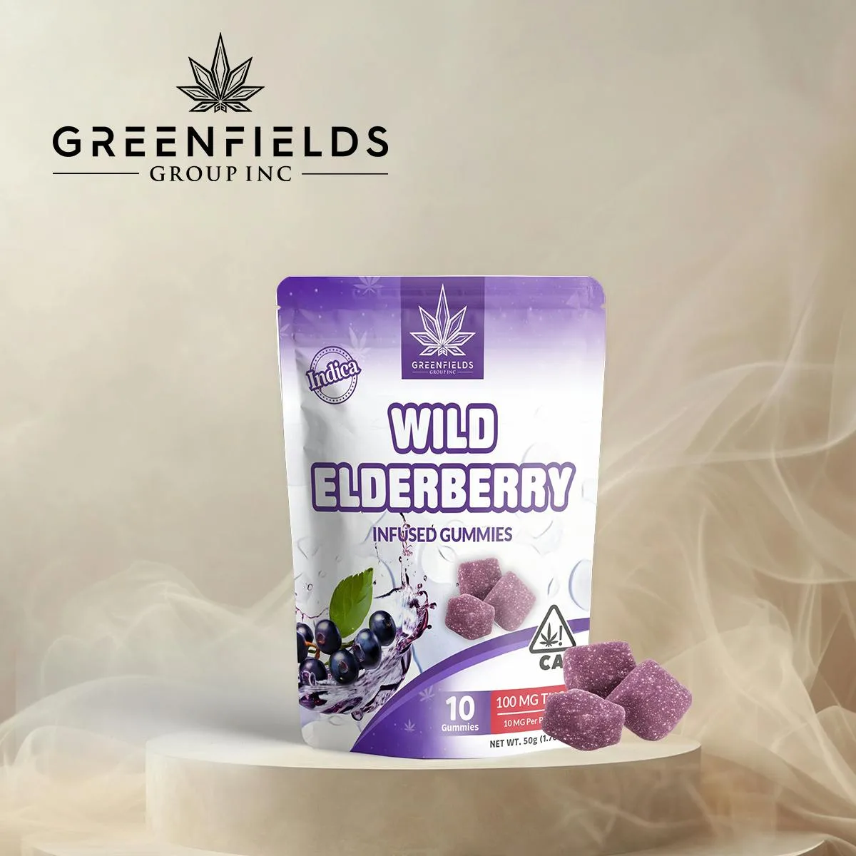 Wild Elderberry — 100MG THC Infused Gummies / Indica