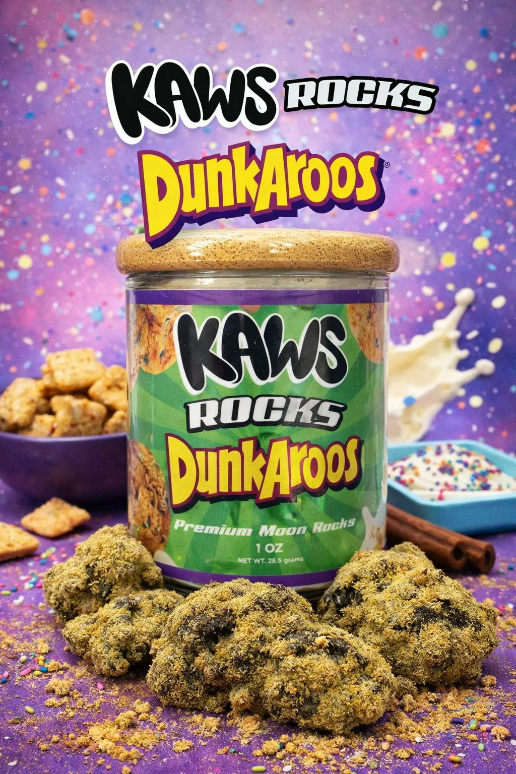 KAWS ROCKS | DUNK AROOS (1OZ MOOONROCKS)