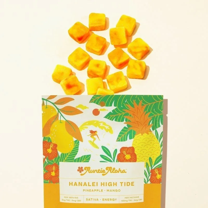 Auntie Aloha- Hanalei High Tide 100mg 20pk