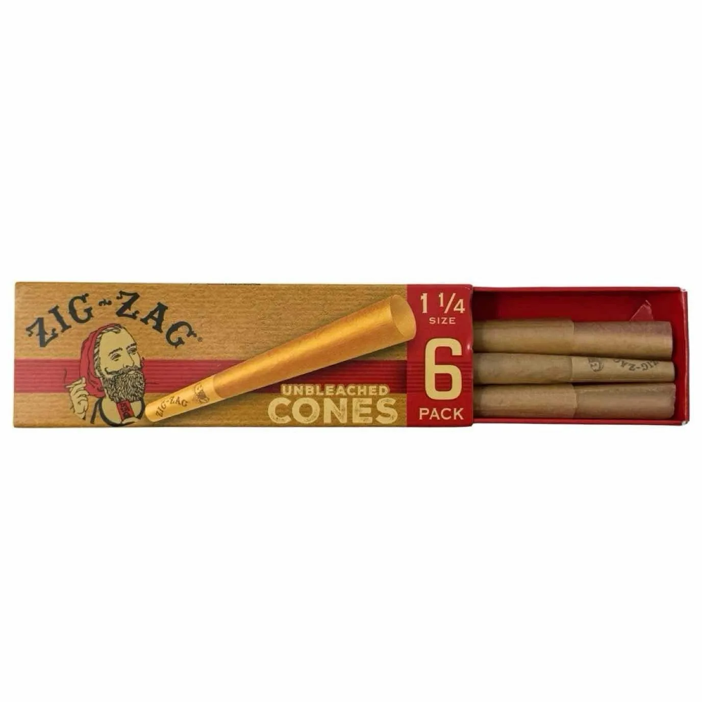 Kolas Zig-Zag Unbleached Cones 6pk