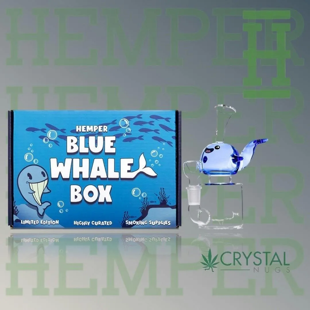 HEMPER- Blue Whale Bong 6.5"