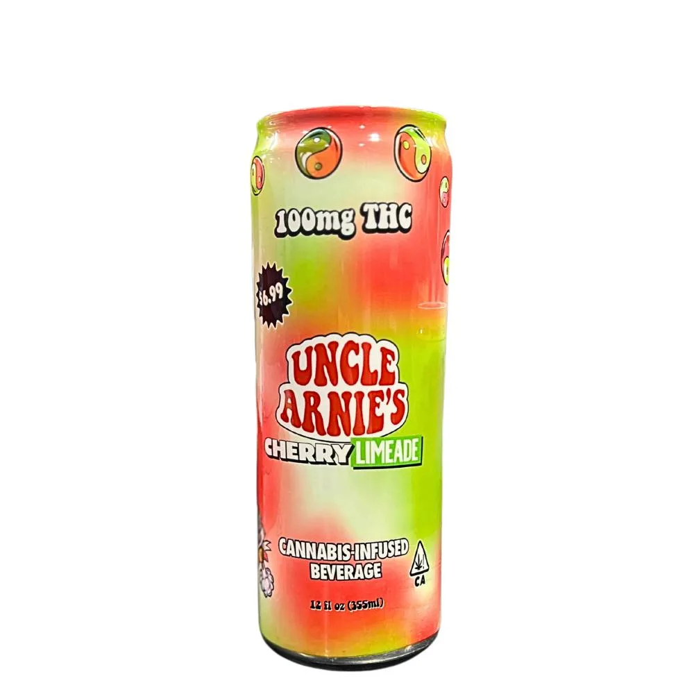 100mg THC Cherry Limeade (12oz Can) - Uncle Arnie's
