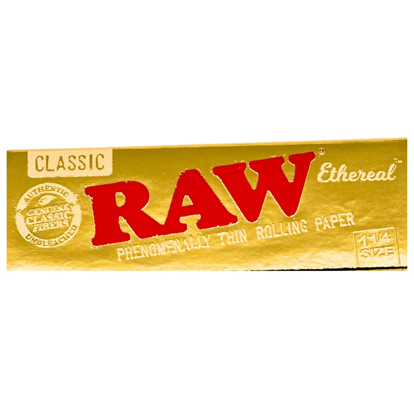 Raw Papers - Gold 1 1/4 Cone Singles - 500pk