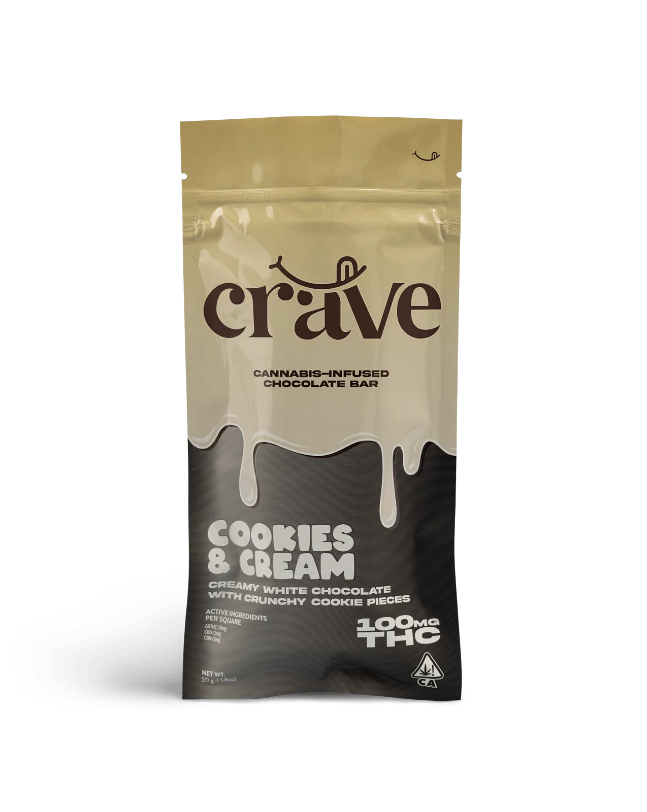 Cookies and Cream Chocolate | 100mg THC