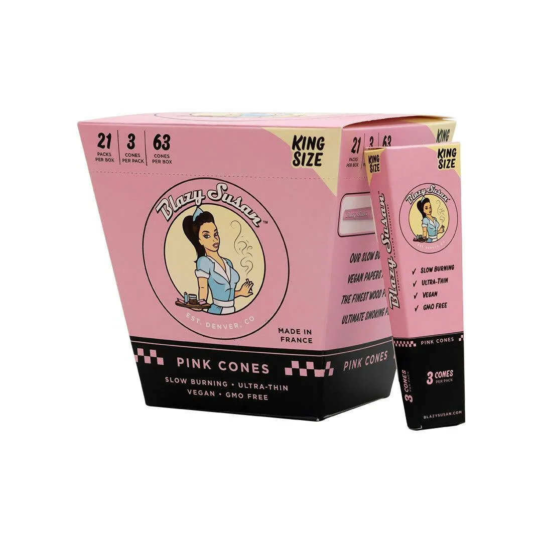 Blazy Susan- King Size 3PK Pink Cones