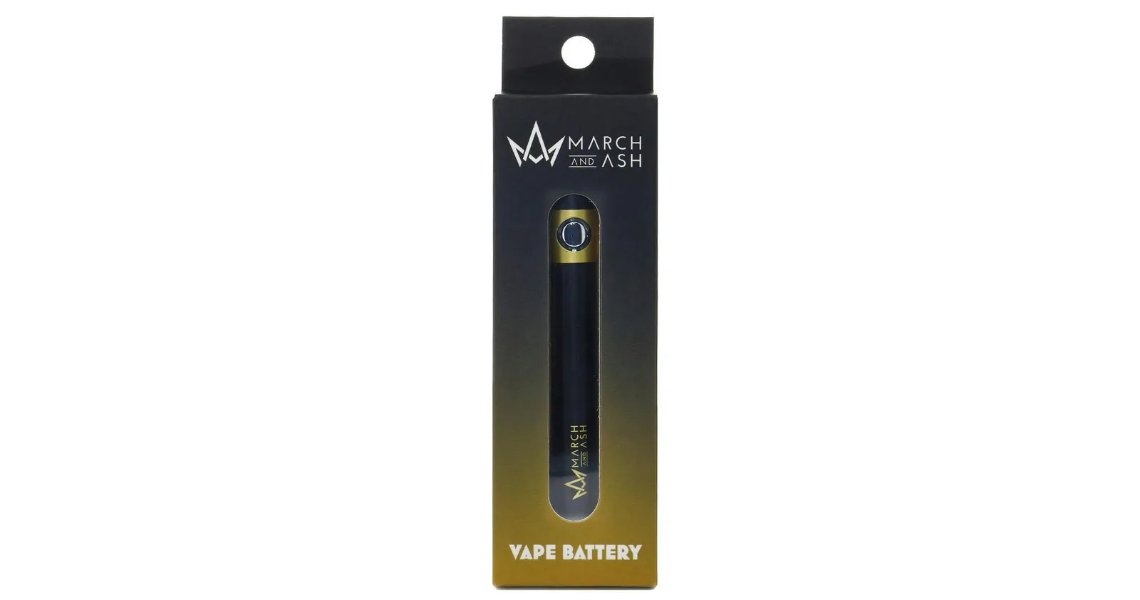 March and Ash - Black Battery with White Logo