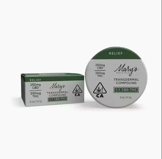 Mary's Medicinal | Topical | 1:1 CBD:THC (Transdermal Patch)m 250mg