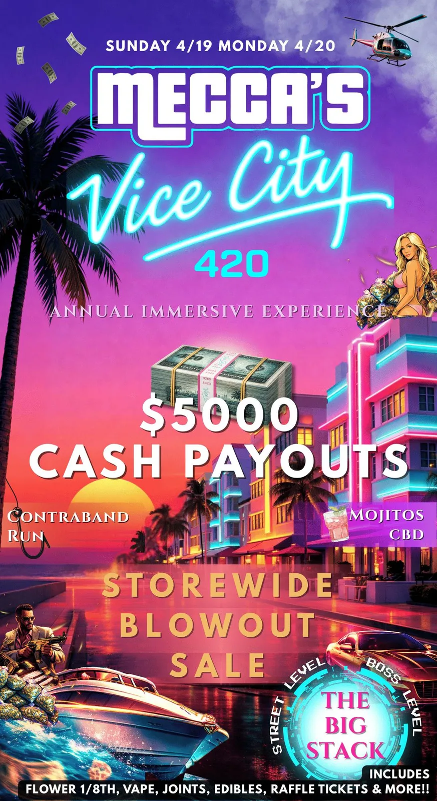 Mecca - $420 Mecca Vice City - 3.5 items
