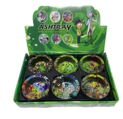 Rick & Morty Glass Ashtray