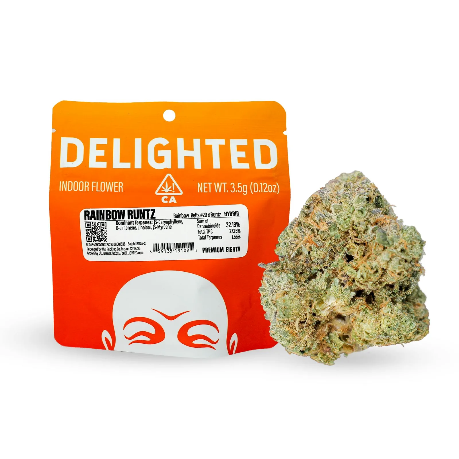 Delighted - Rainbow Runtz Premium Indoor Flower 3.5g - 3.5 g