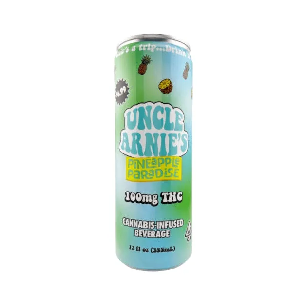 Uncle Arnie's Beverage 12oz 100mg - Pineapple Paradise