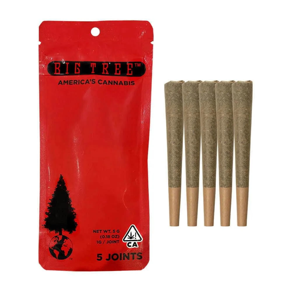 Big Tree Cannabis - Biscotti Mintz (H) - 5pk Prerolls - Biscotti Mintz