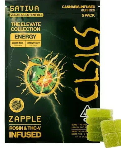 CLSICS - 100mg 5pk Zapple 20mg CBG Gummies