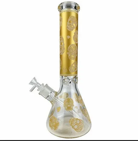 Skull Beaker Bong 14''