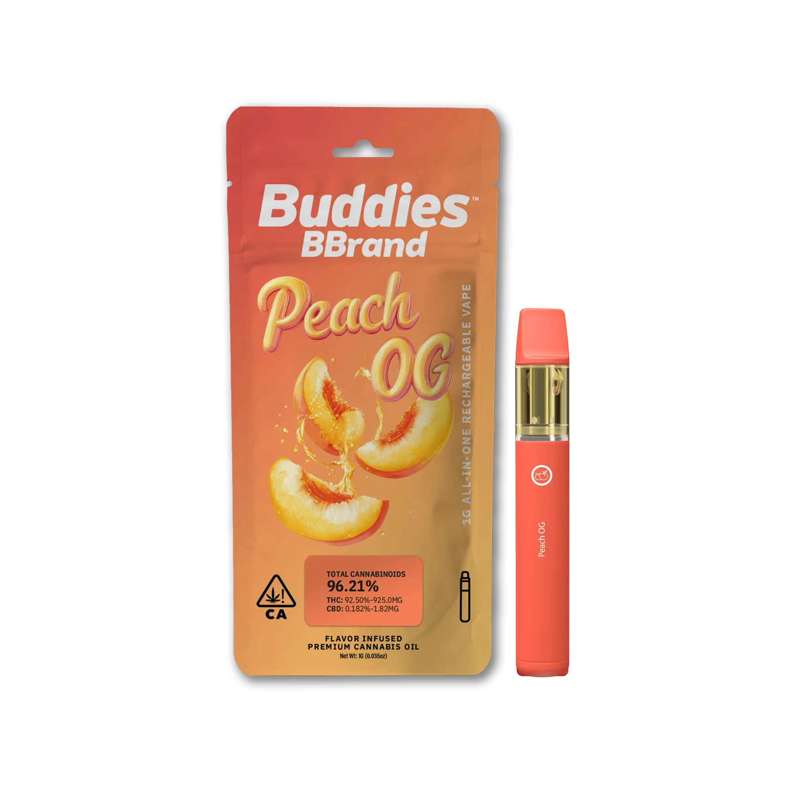 BBrand | 1g All-in-One Vape | Peach OG