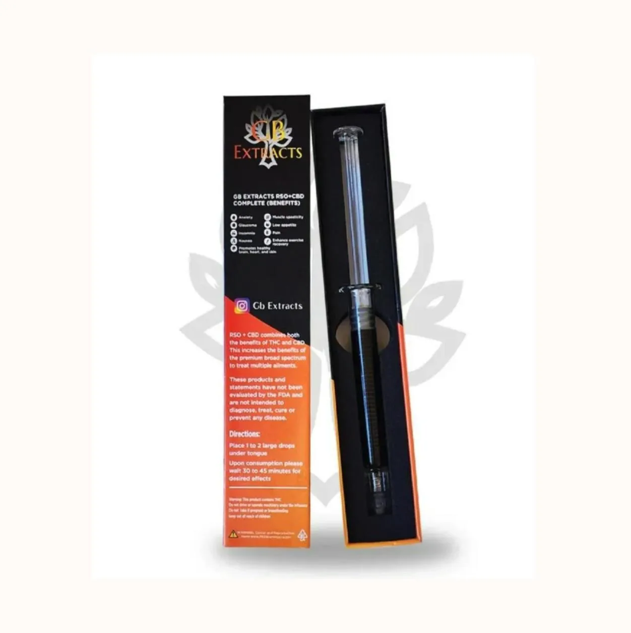 GB Extracts RSO + CBD Syringe (3 grams)