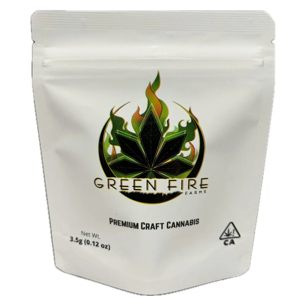 3.5g Green Fire Mixed Light Flower - Delicata Grapes 36%