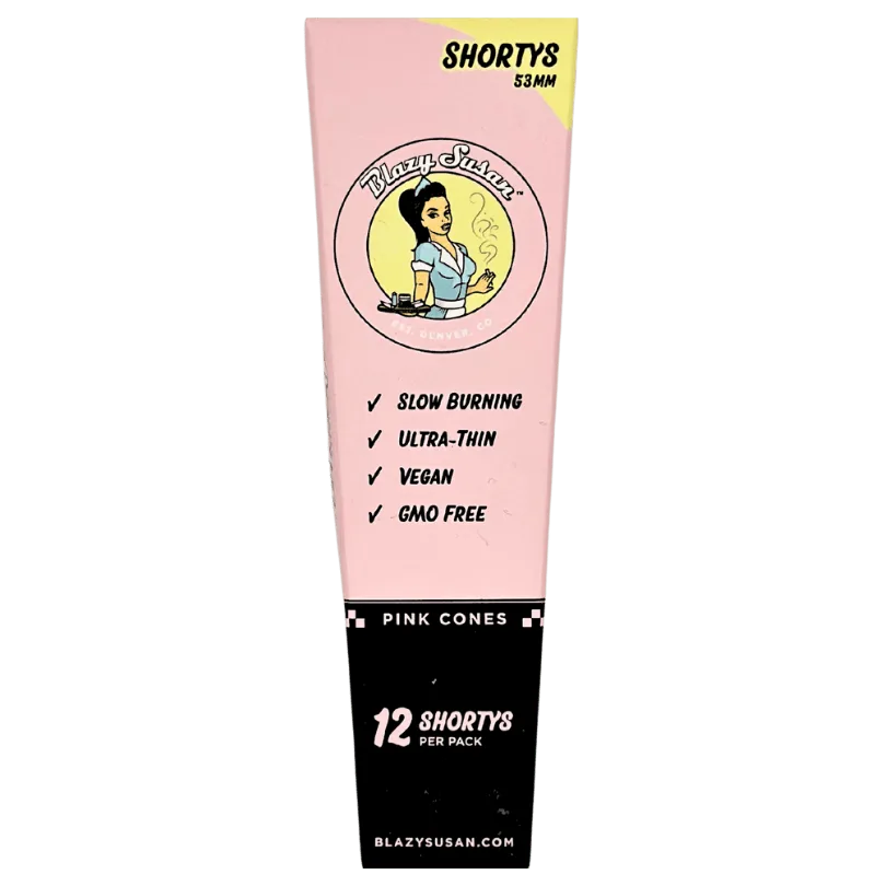 Blazy Susan - Cones Shortys Pink 12ct - Accessories