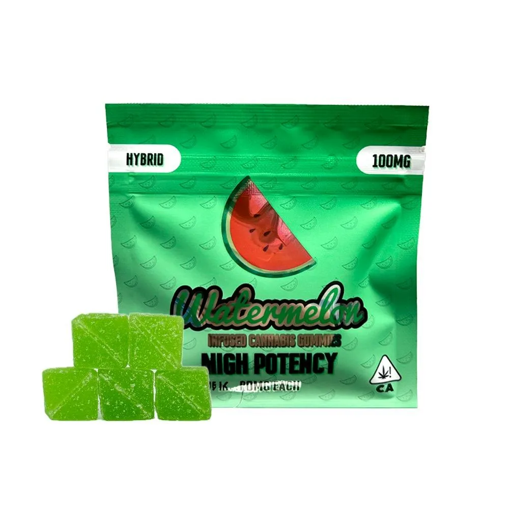 100mg Hybrid Watermelon - High Dose Gummies (20mg each)
