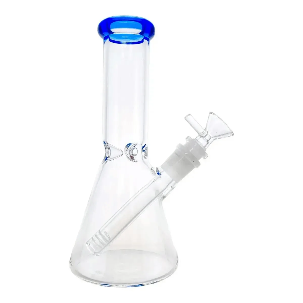 Mini Glass Bong with Color Mouthpiece