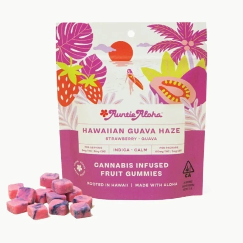 Auntie Aloha- Hawaiian Guava Haze 100mg 20pk